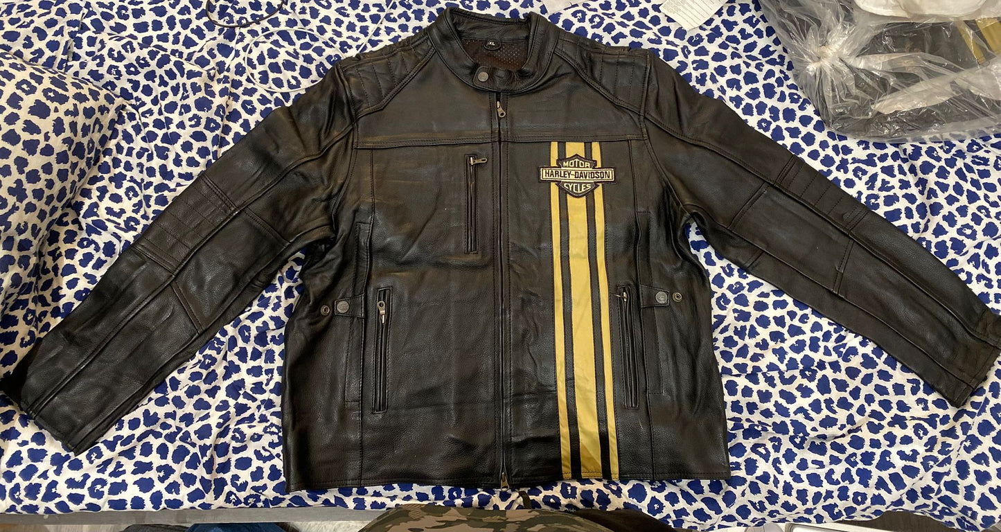 The Legend Rides On – Men’s Harley Black Leather Jacket