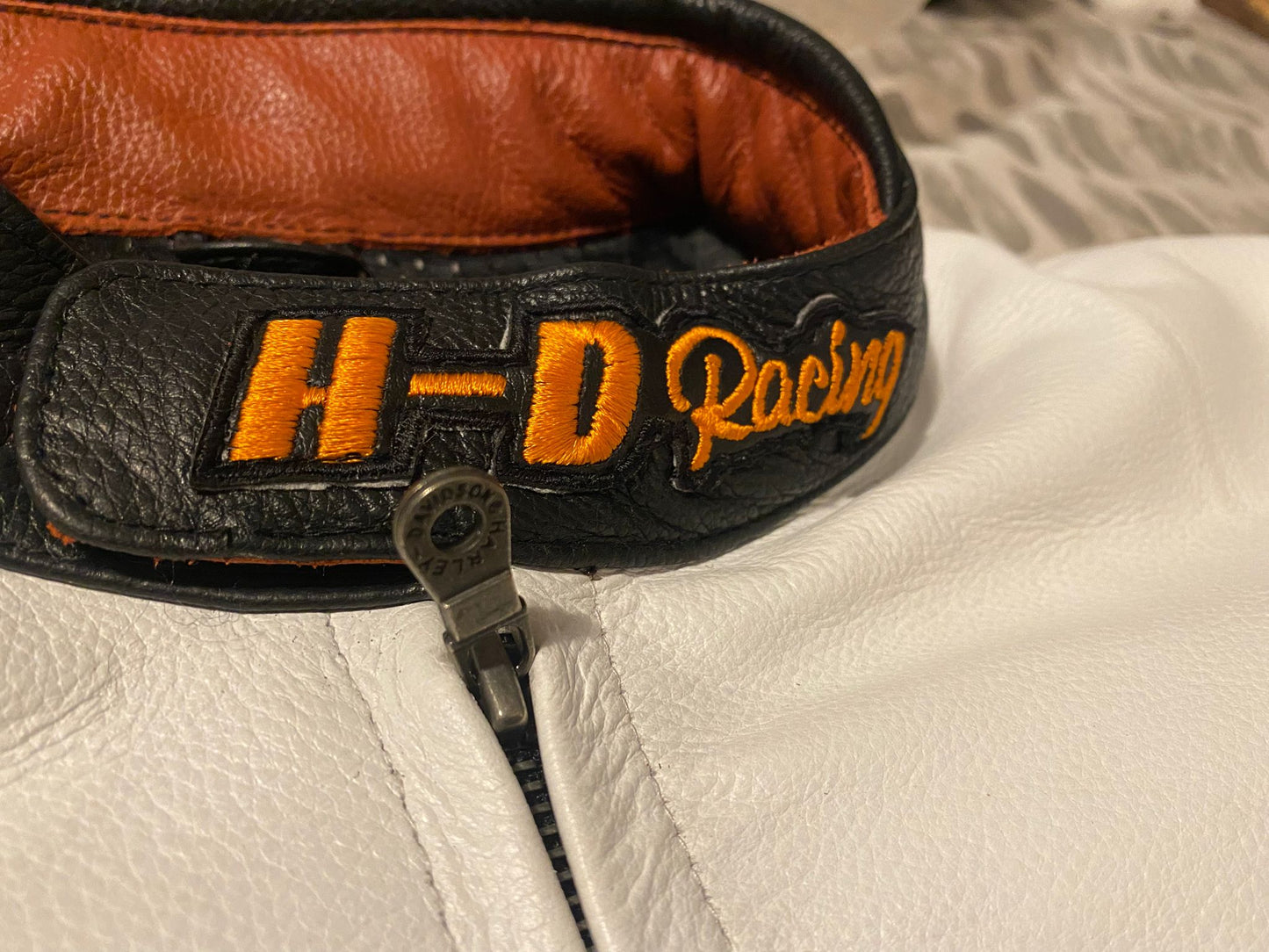 Harley Legend Leather –   Modern Comfort White Screaming Eagle leather jacket